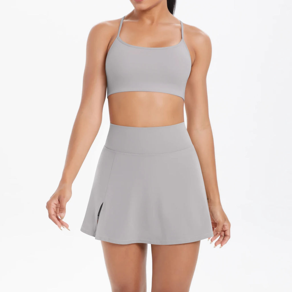 Crossover Court Set – Bra + Skirt