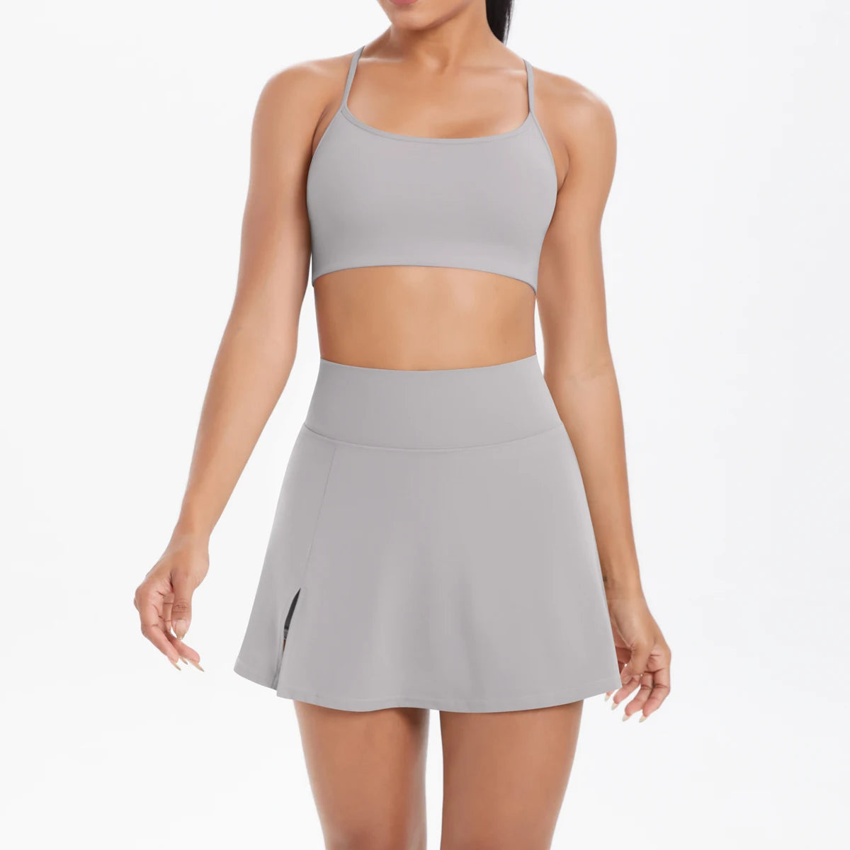 Crossover Court Set – Bra + Skirt