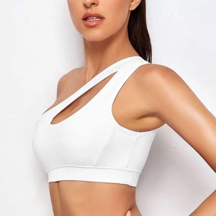 Asymmetry One-Shoulder Bra