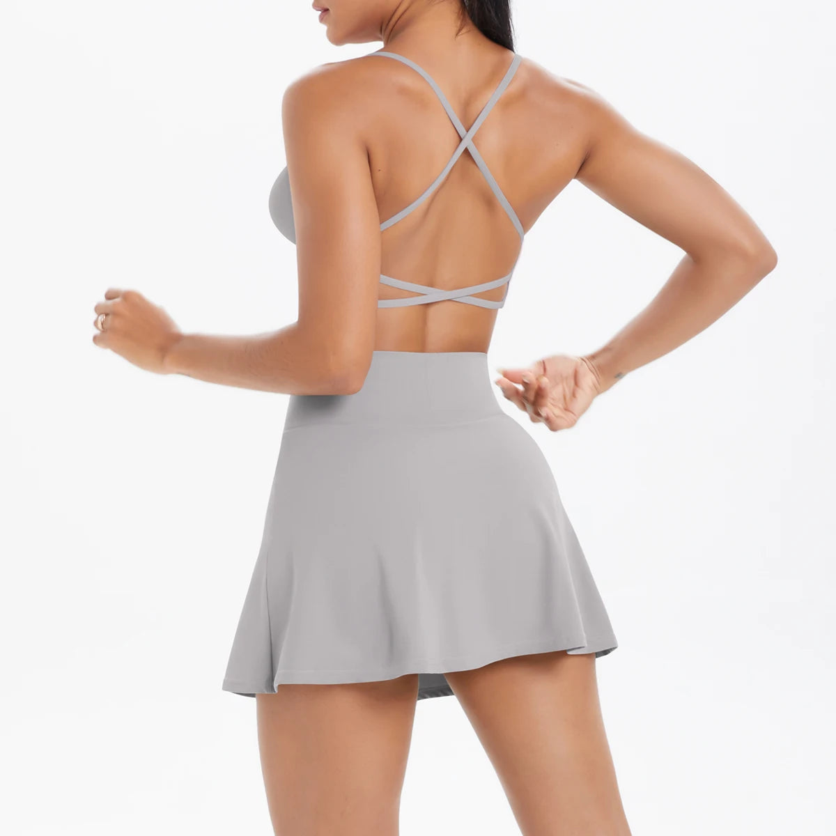 Crossover Court Set – Bra + Skirt