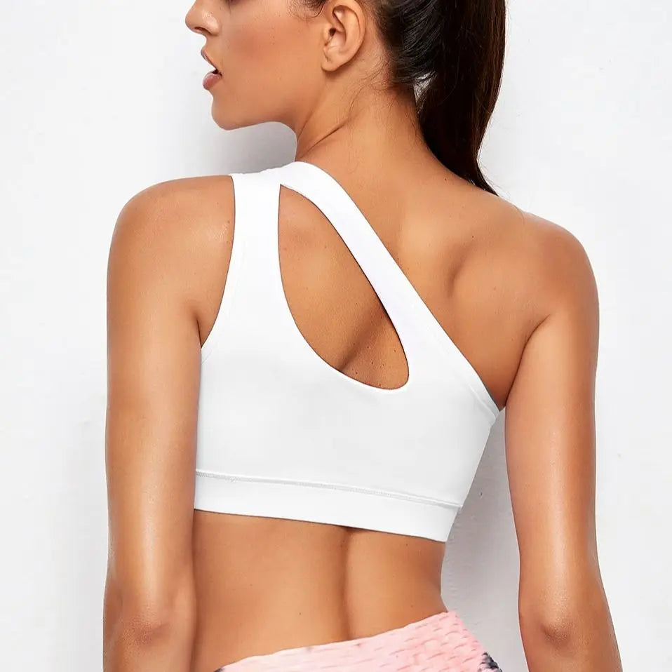 Asymmetry One-Shoulder Bra