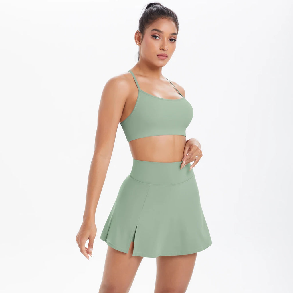 Crossover Court Set – Bra + Skirt