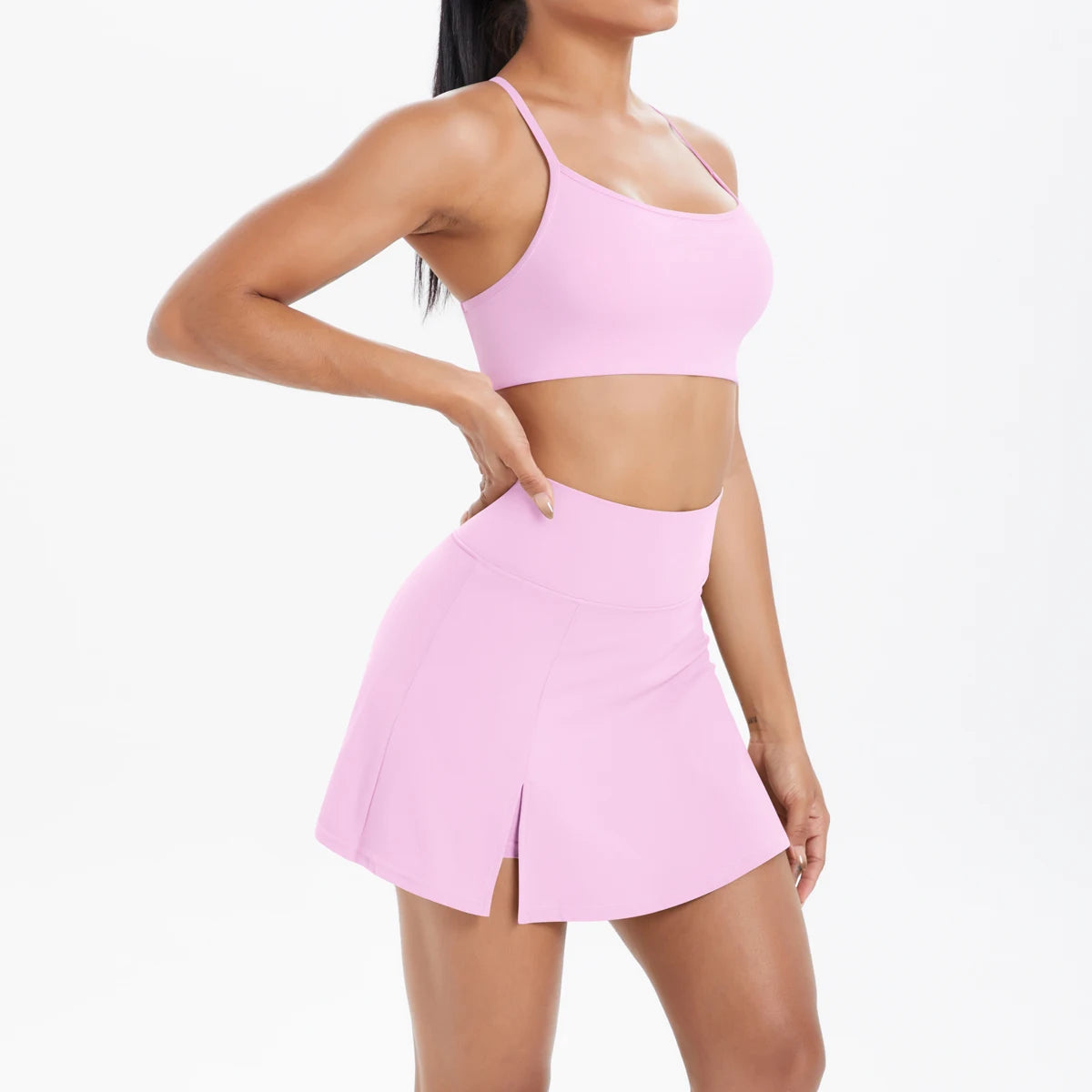Crossover Court Set – Bra + Skirt