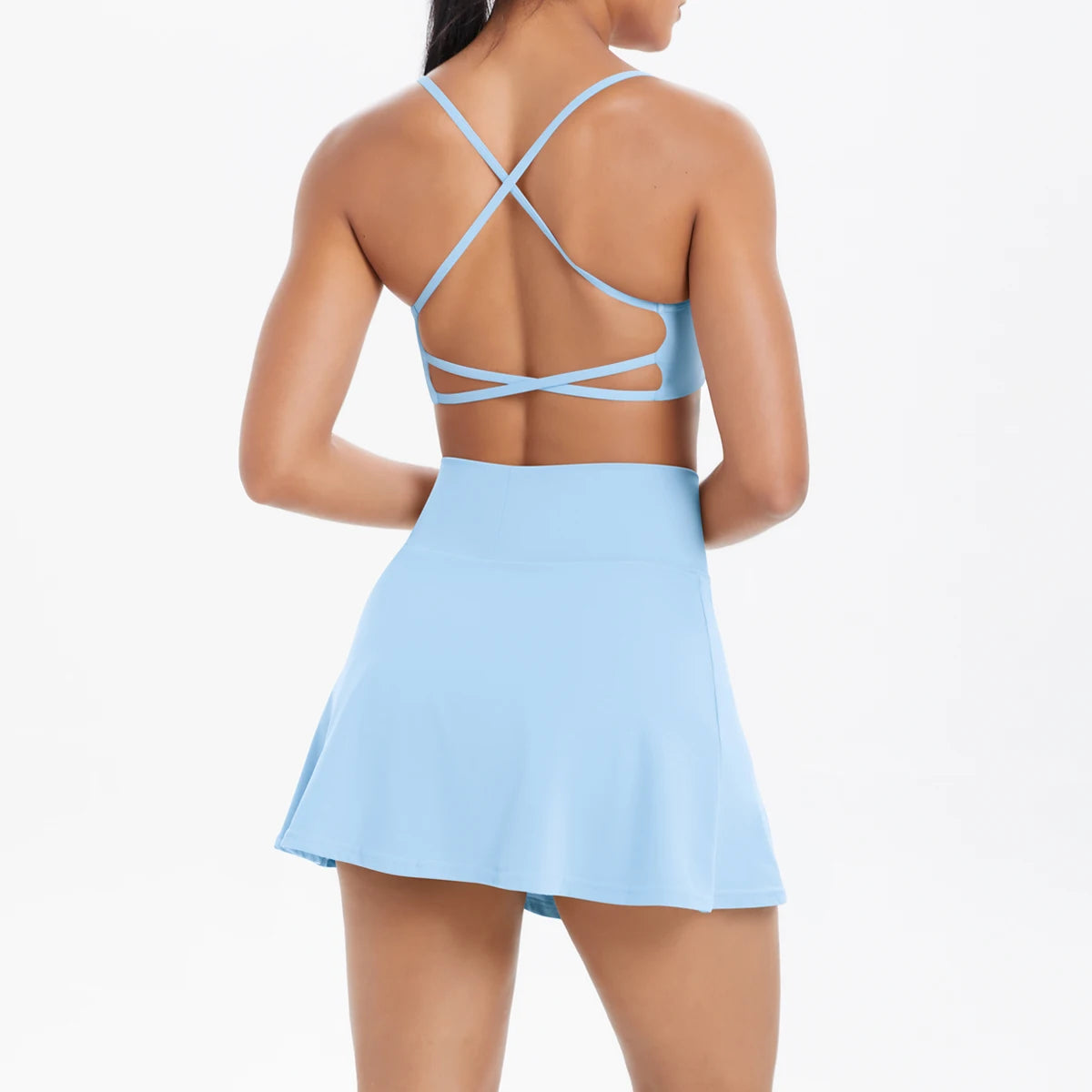 Crossover Court Set – Bra + Skirt